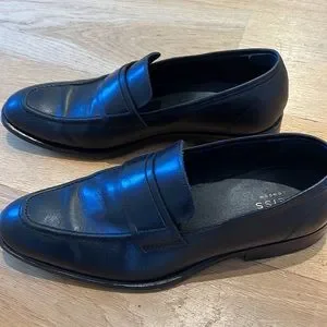 Black Leather slip on loafers by Reiss London. Shoes | Black Leather Slip On Loafers By Reiss London | Poshmark main image 3